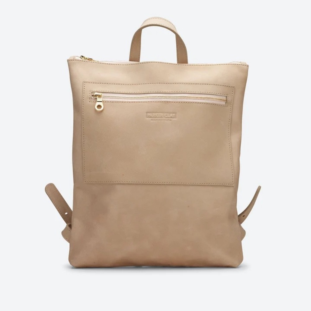 Parker Clay Miramar Leather Backpack NWT